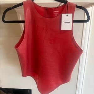 Miaou Red Women's Top LATEX